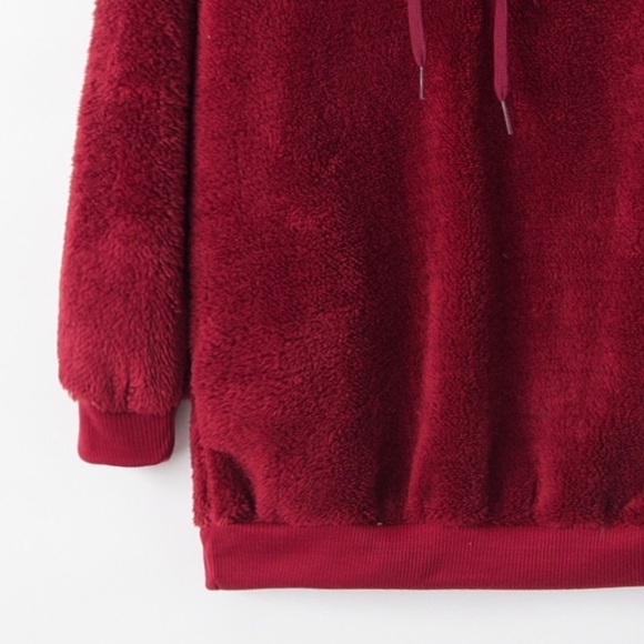 Cozy Escape Quarter Zip Teddy Hoodie - Picture 3 of 3